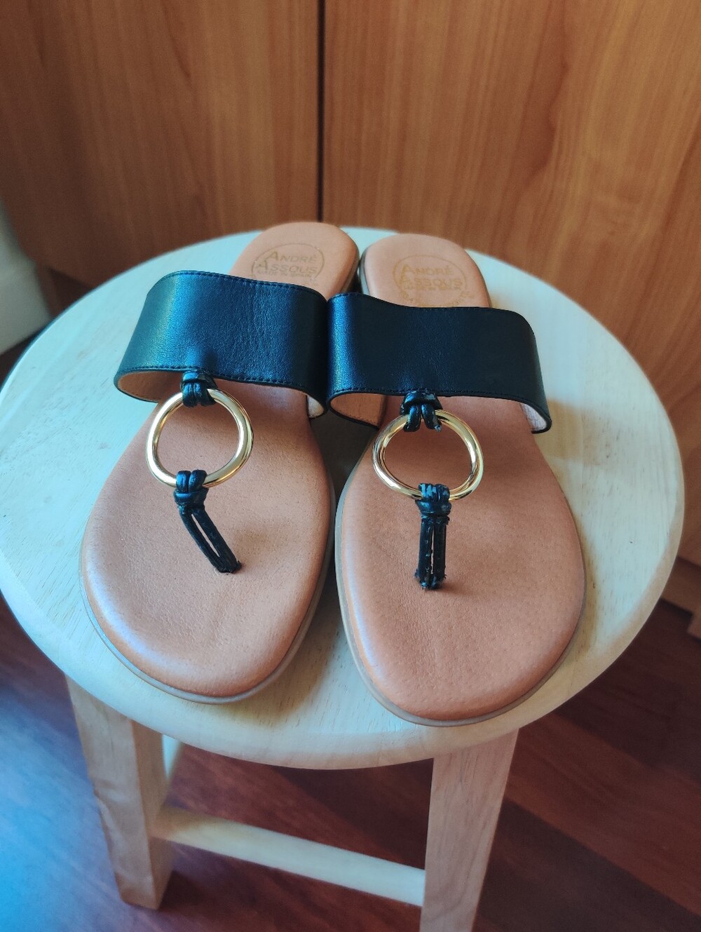 Andre Assous Leather Sandals